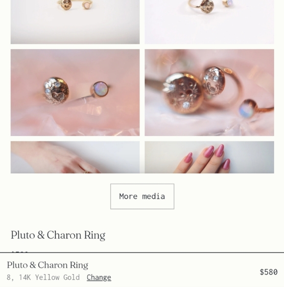 Sofia Zakia Pluto & Charon Ring - Picture 4 of 8